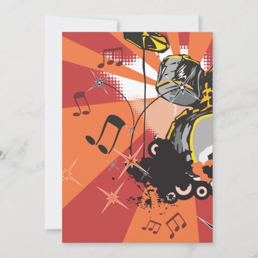 Drum Set Music Kaart (Voorkant)