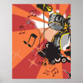 Drum Set Muziek Poster (Voorkant)
