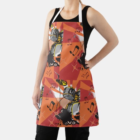 Drum Set Muziek Schort (Insitu)