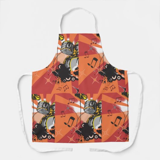 Drum Set Muziek Schort (Voorkant)
