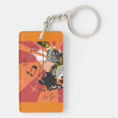 Drum Set Muziek Sleutelhanger (achterkant)