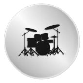 Drum Set Muziekontwerp Keramische Knop (Voorkant)