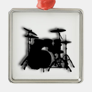 Drum Set Muziekontwerp Metalen Ornament