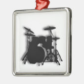 Drum Set Muziekontwerp Metalen Ornament (Links)