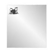 Drum Set Muziekontwerp Notitieblok (Voorkant)