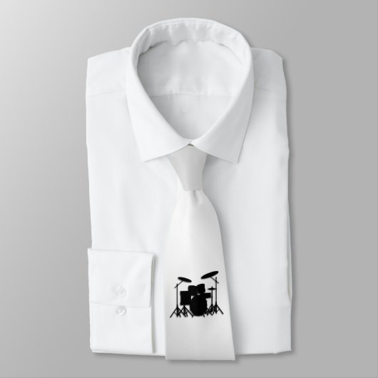Drum Set Muziekontwerp Stropdas (Gebonden)