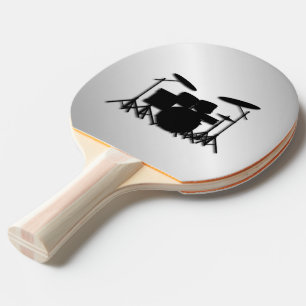 Drum Set Muziekontwerp Tafeltennisbatje
