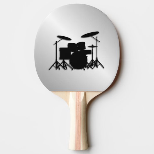 Drum Set Muziekontwerp Tafeltennisbatje (Achterkant)