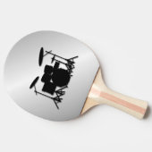 Drum Set Muziekontwerp Tafeltennisbatje (Zijkant)