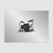 Drum Set Muziekontwerp Tissuepapier (Voorkant)