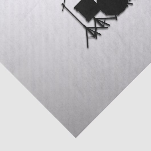 Drum Set Muziekontwerp Tissuepapier (Detail)