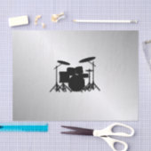 Drum Set Muziekontwerp Tissuepapier (Craft)