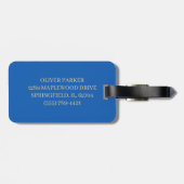 Drum Set on Blue Bagagelabel (Achterkant horizontaal)