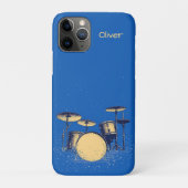 Drum Set on Blue Case-Mate iPhone Case (Achterkant)