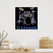 Drum set posters art (Keuken)
