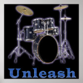 Drum set posters art (Voorkant)