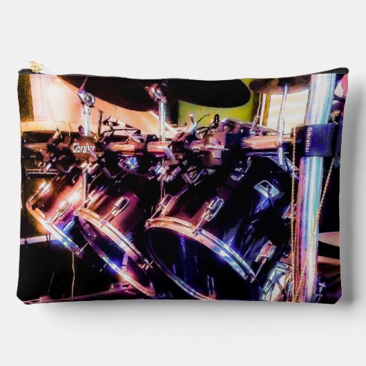 Drum Set Print Cut Sew Bag Etui (Voorkant)