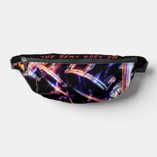 Drum Set Print Cut Sew Bag Heuptasje (Liggend)