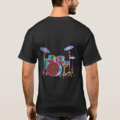Drum set T-shirt (Achterkant)