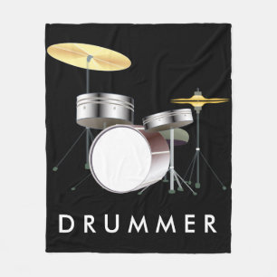 Drum Set vlinderbank Fleece Deken