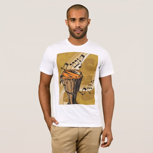 Drum Sound Mannen T-Shirt (Voorkant volledig)