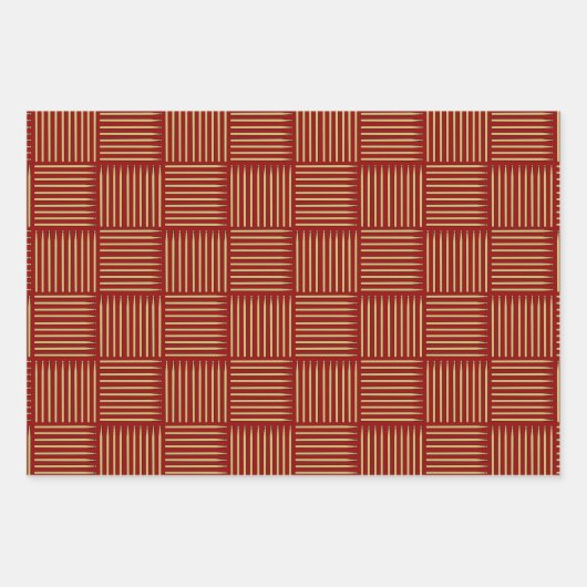 Drum Stick Crosshatch Inpakpapier Vel (Voorkant 2)