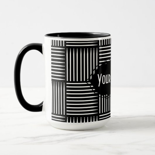 Drum Stick Crosshatch Mok (Links)