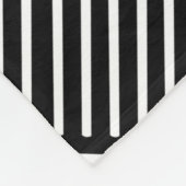 Drum Stick Crosshatch Zwart Fleece Deken (Hoek)