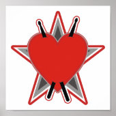 Drum Stick Tattoo Poster (Voorkant)