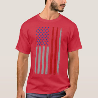  drum Sticks Amerikaanse vlag Funny Drummer Gi T-shirt