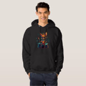 Drum Sticks Chihuahua Drummer Chiwawa Dog Drum Kit Hoodie (Voorkant volledig)