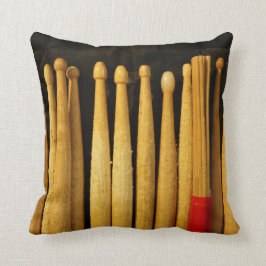 Drum Sticks Drummer Musician Percussion Pillow Kussen