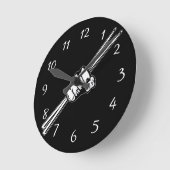 Drum Sticks Fist Punch Ronde Klok (Hoek)