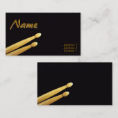 Drum Sticks Visitekaartjes (Voorkant / Achterkant)