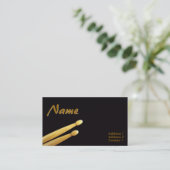 Drum Sticks Visitekaartjes (Staand voorkant)