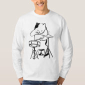 DRUM, T-shirts met kat-DRUMMER (Voorkant)
