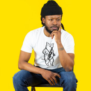 DRUM, T-shirts met kat-DRUMMER