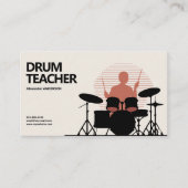 Drum Teacher Visitekaartje (Voorkant)