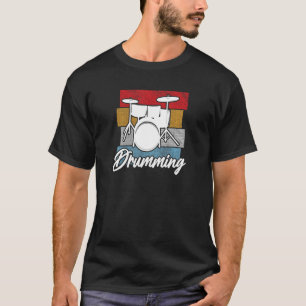 Drum trommel trommel trommel  drummer instellen t-shirt