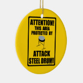 Drum van Attack Steel Keramisch Ornament (Rechts)