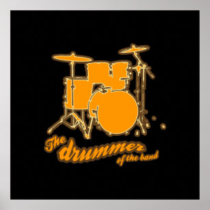 Drum voor muren poster