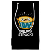 Drumb Struck Funny Drummer Drum Pun Dark BG Klein Cadeauzakje (Voorkant)