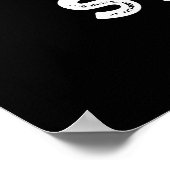 Drumb Struck Funny Drummer Drum Pun Dark BG Poster (Hoek)