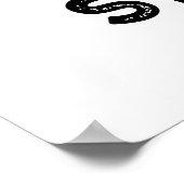 Drumb Struck Funny Drummer Drum Pun Poster (Hoek)