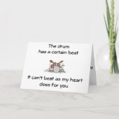 DRUMBEAT-HEARTBEAT-EVERYDAY / OP UW VERJAARDAG KAART (Voorkant)