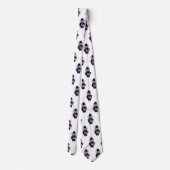 Drumcat Marching Band Navy Blauw Rood Stropdas (Achterkant)