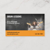 Drumdocent | Lessen Visitekaartje (Voorkant)