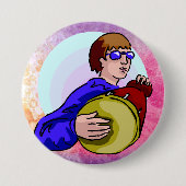 Drumer boy ronde button 7,6 cm (Voorkant)
