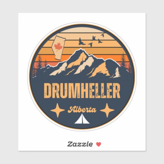 Drumheller, Alberta Sticker (Vel)
