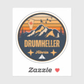 Drumheller, Alberta Sticker (Vel)